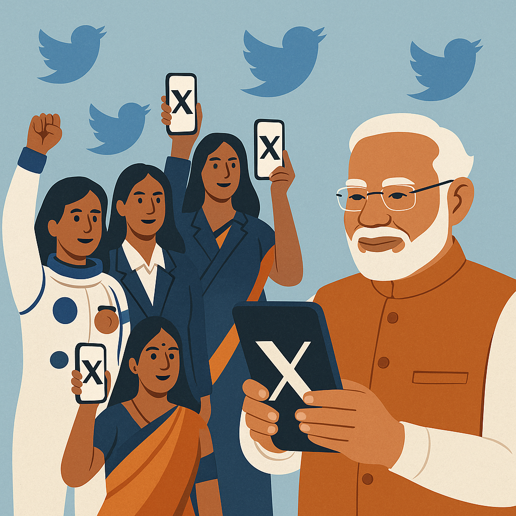 Ladies Achievers Take Over PM Modi's X Cope with