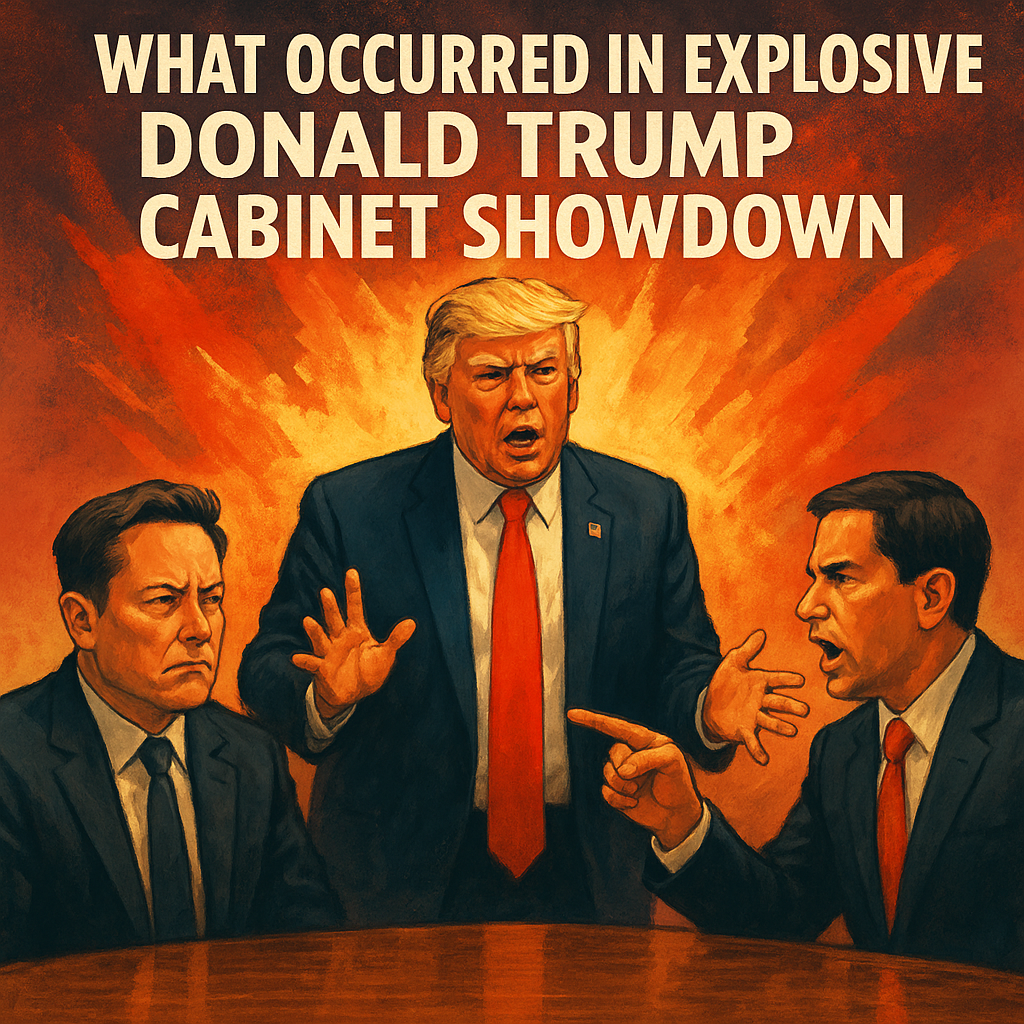 What Occurred In Explosive Donald Trump Cabinet Showdown